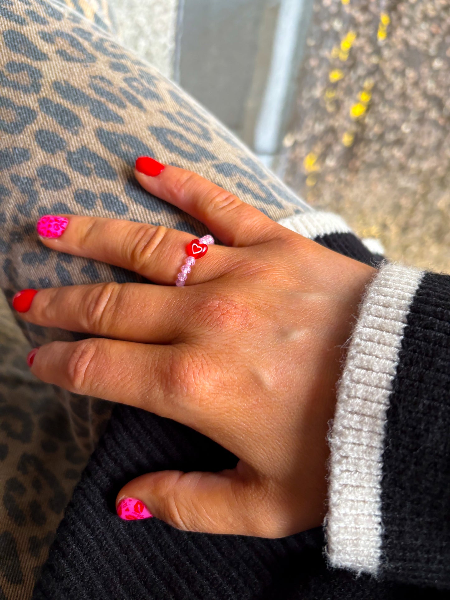 SWEETHEART BEADED RING