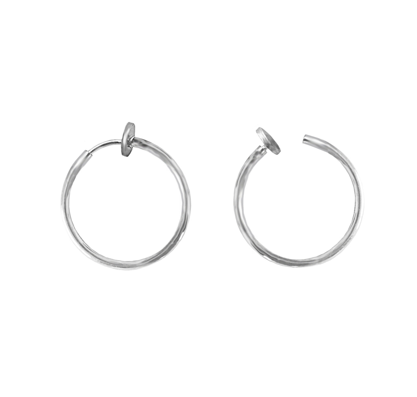 SHELLY BIG CLIP ON SILVER