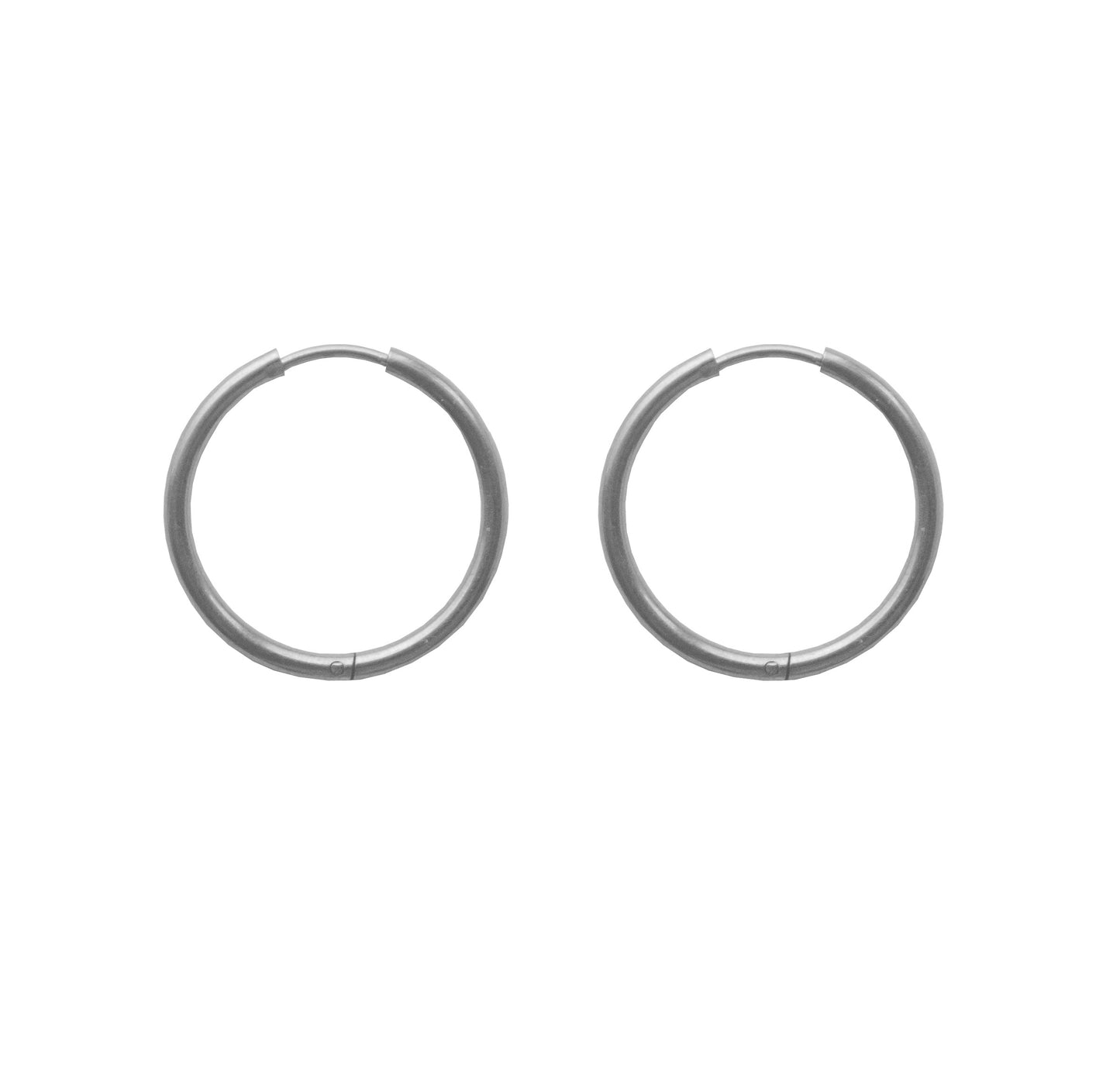 PLAIN JANE BIG HOOPS SILVER