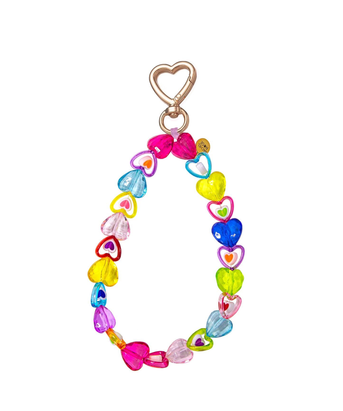 HEATHER HEARTS KEYCHAIN
