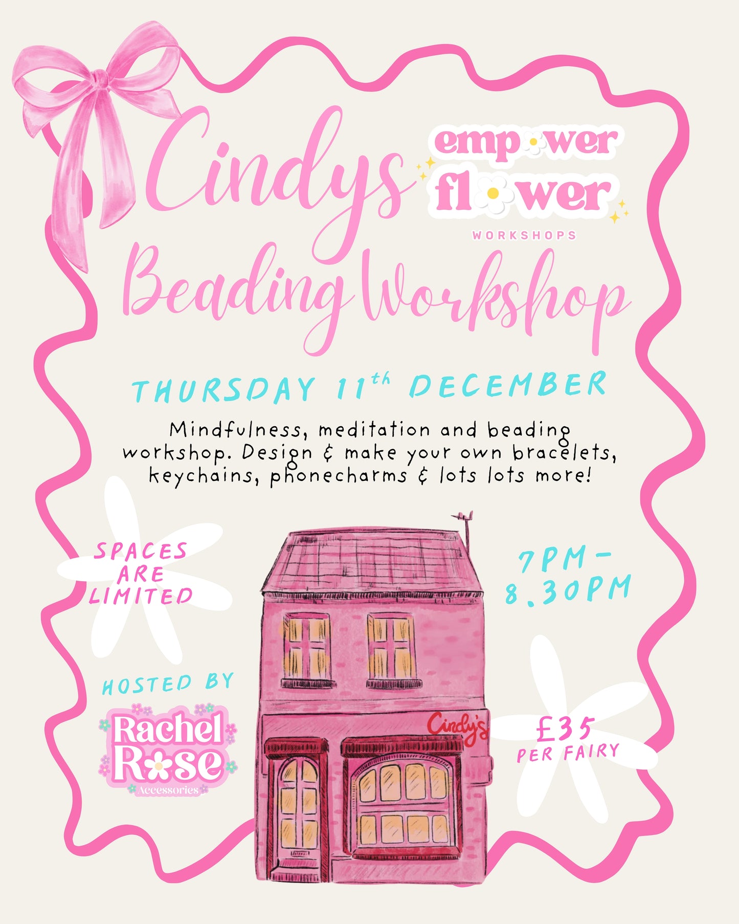 EMPOWER FLOWER FAIRY TICKET AT CINDYS DECEMBER