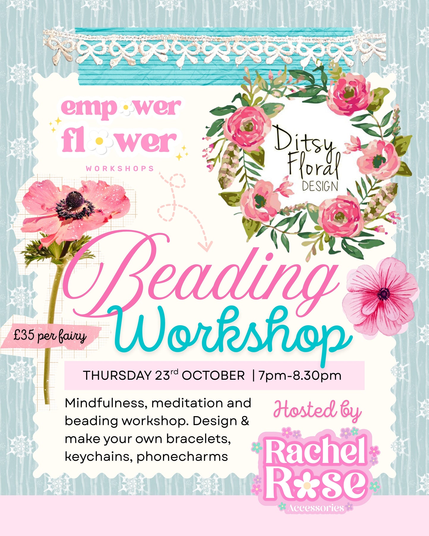 EMPOWER FLOWER FAIRY TICKET AT DITSY FLORAL