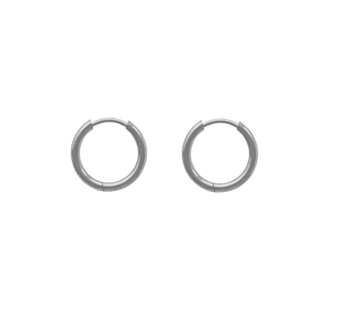 PLAIN JANE MINI HOOPS SILVER