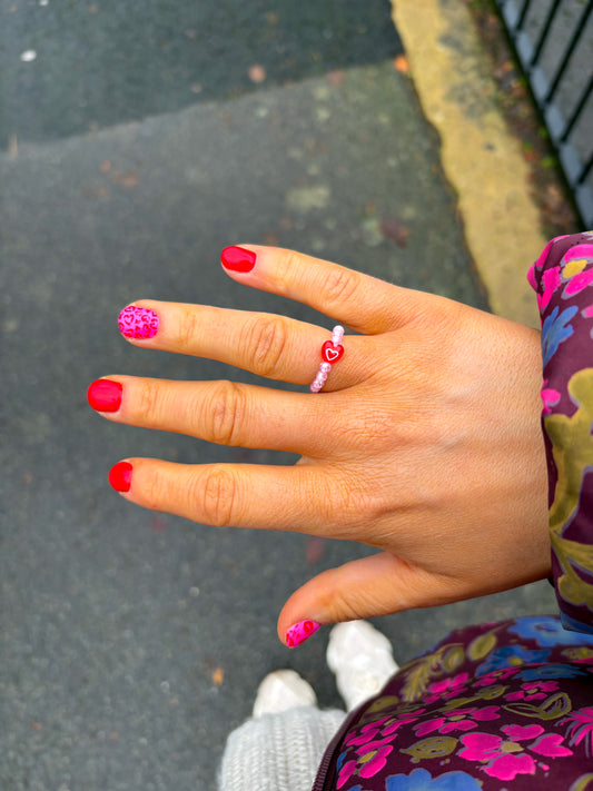 SWEETHEART BEADED RING