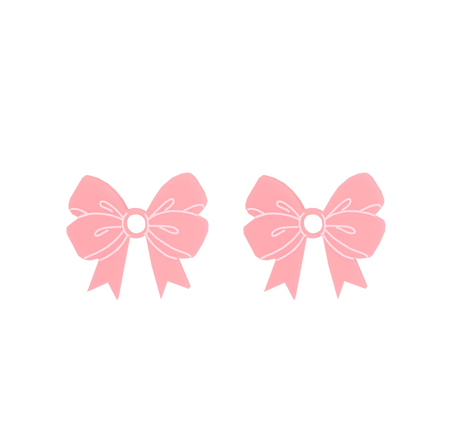 CLAIRE'S RIBBONS BIG BABY PINK