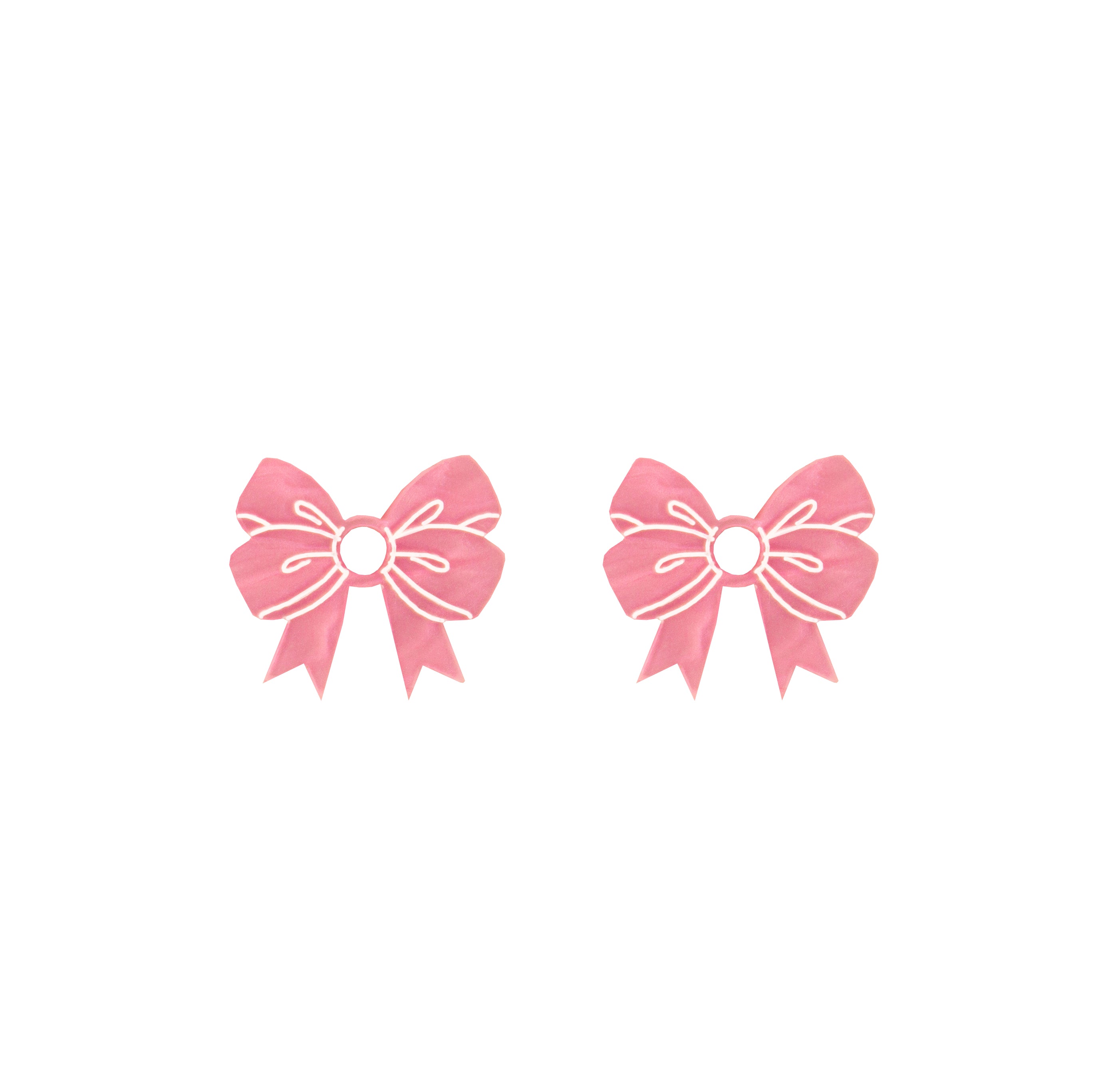CLAIRE'S RIBBONS MINI MARBLE PINK – Rachel Rose Accessories